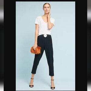 Anthropologie The Essential Pull-On Trouser Size XS Black